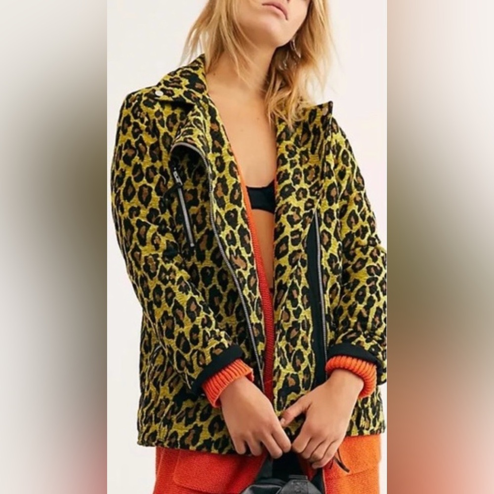 FREE PEOPLE WE THE FREE FEMME FATALE MOTO JACKET, SIZE S, *LIKE NEW*